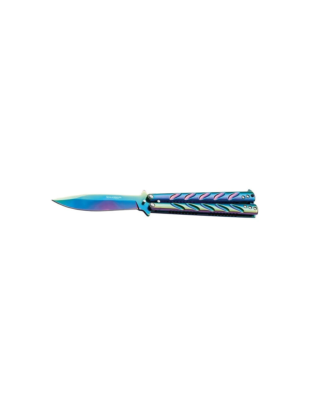 Couteau Papillon Boker Magnum Balisong Rainbow 3 Couteau Papillon Boker Magnum Balisong Rainbow