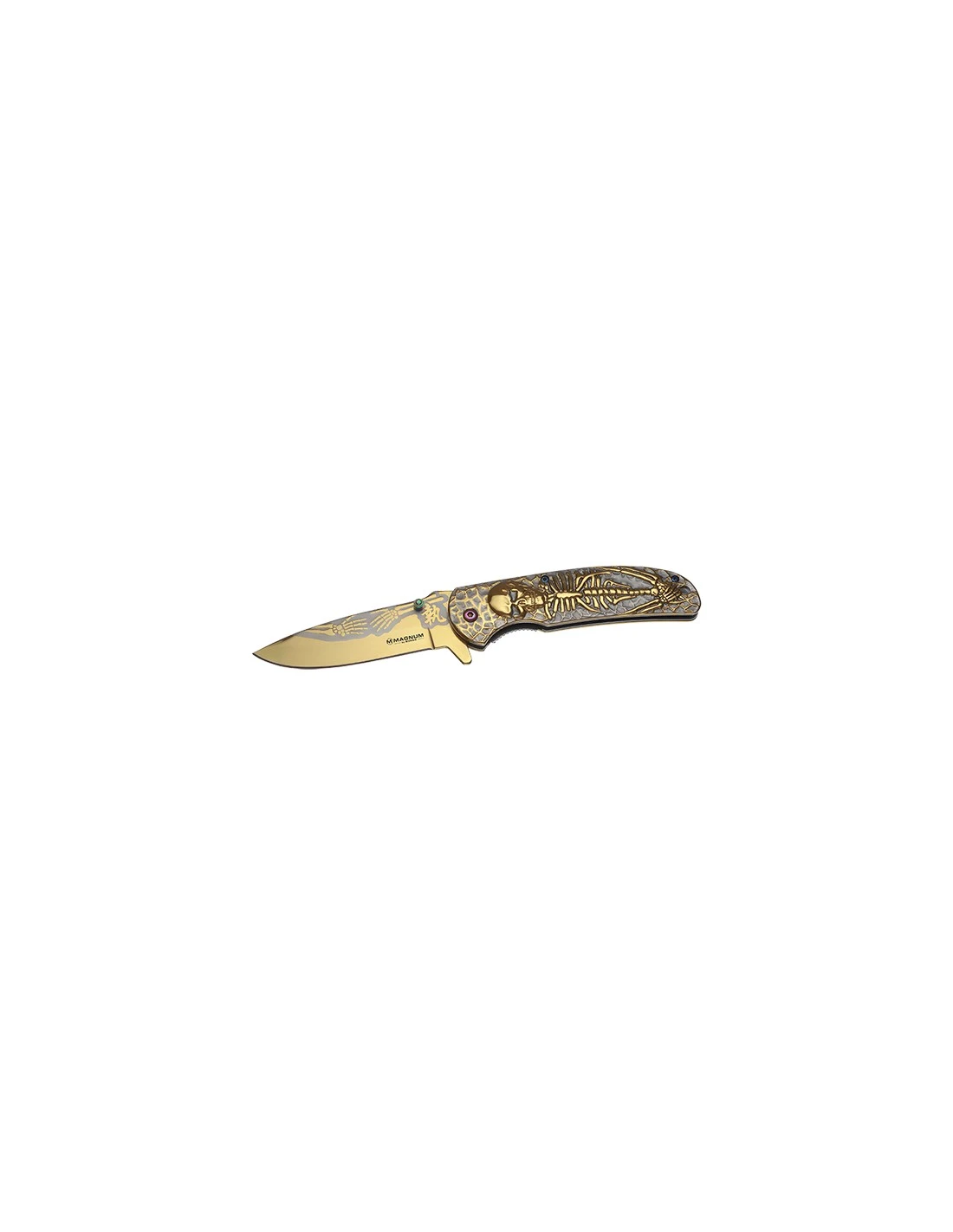 Couteau Pliant Boker Magnum Golden Dia De Los Muertos 3 Couteau Pliant Boker Magnum Golden Dia De Los Muertos